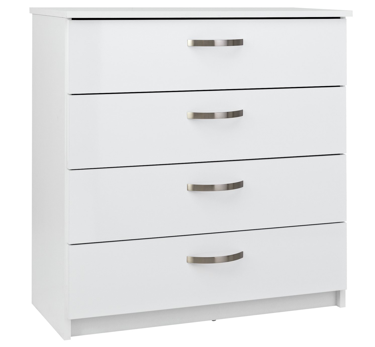 Argos Home Cheval Gloss 4 Drawer Chest of Drawers - White