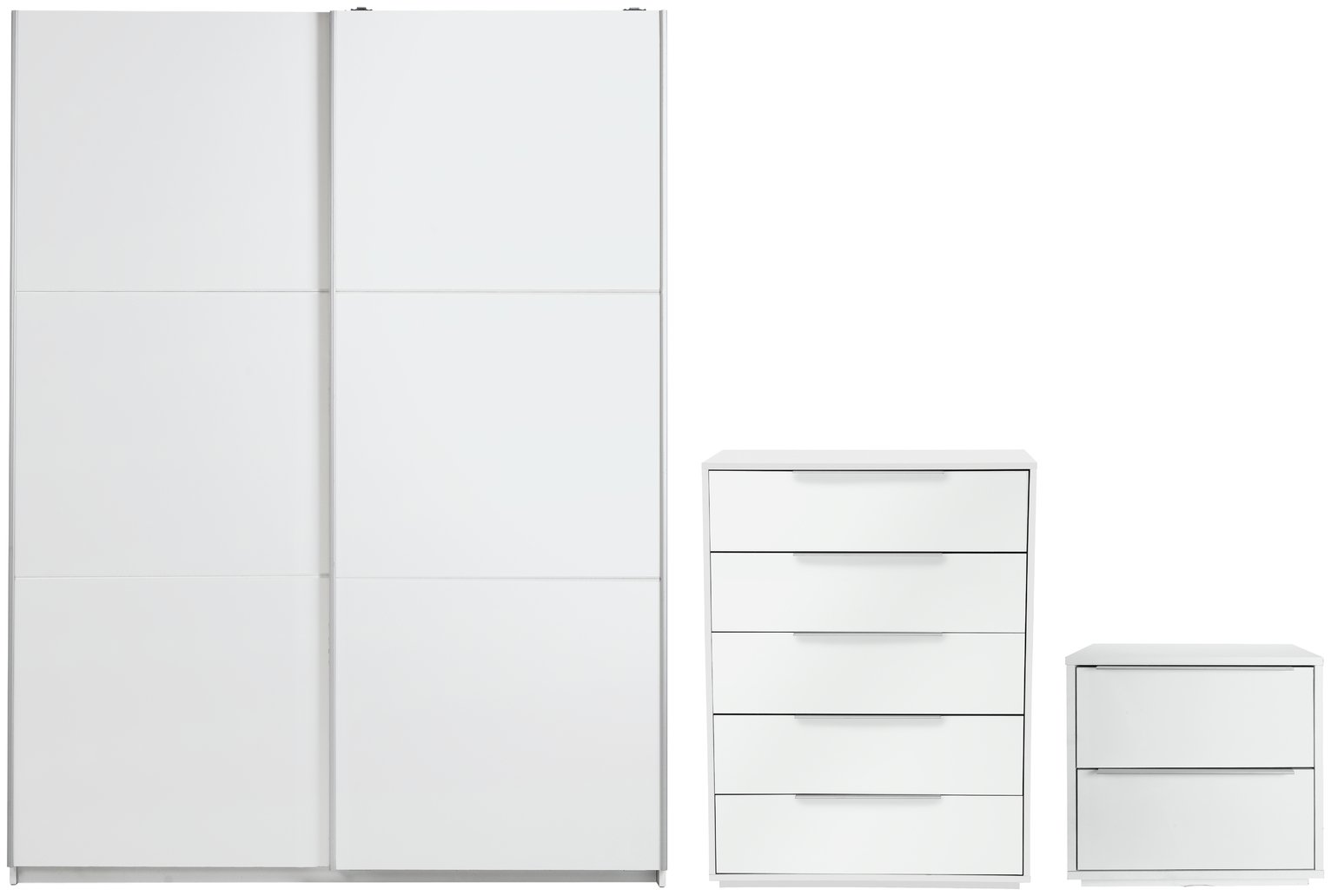 Argos Home Holsted Gloss 3 Piece Medium Wardrobe Set - White