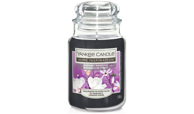 Yankee Large Single Wick Jar Candle - Midnight Mangolia