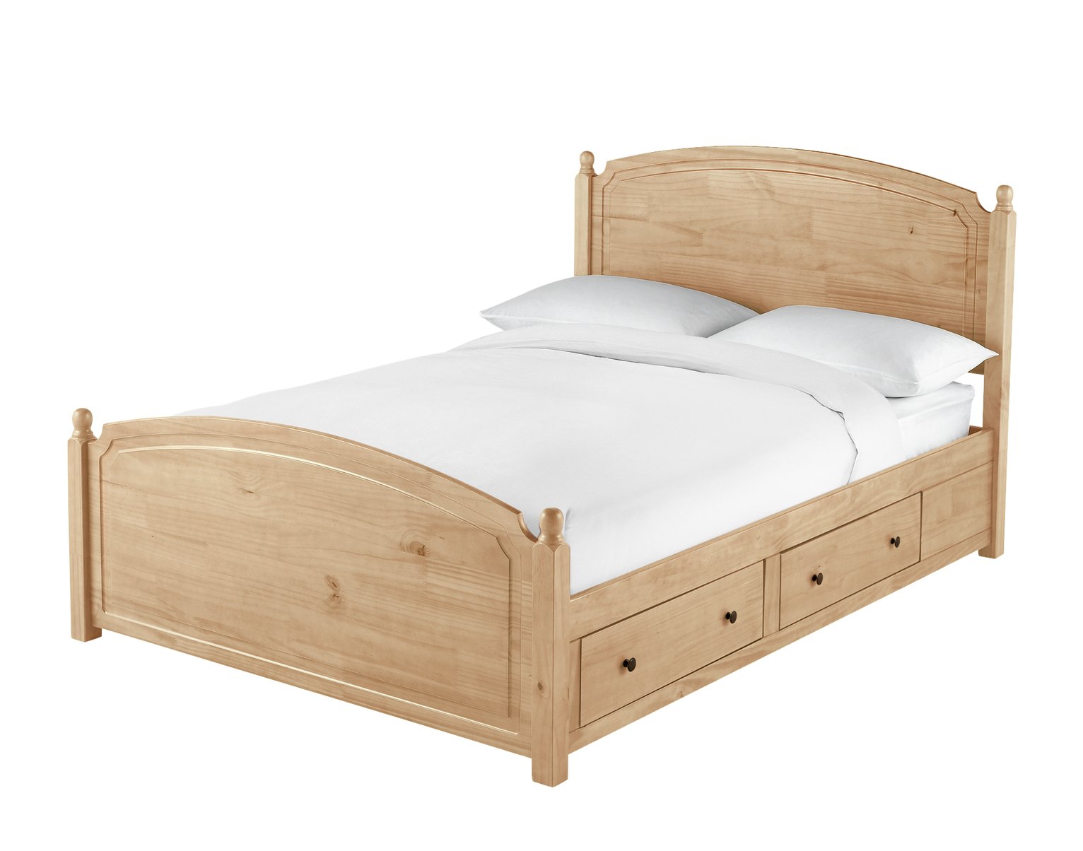 Argos Home Emberton Kingsize Wooden Bed Frame - Pine