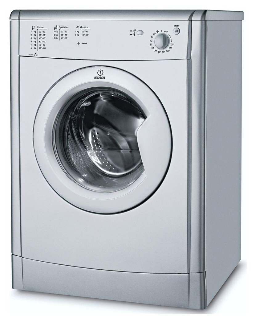 Indesit IDV75S 7KG Vented Tumble Dryer - Silver