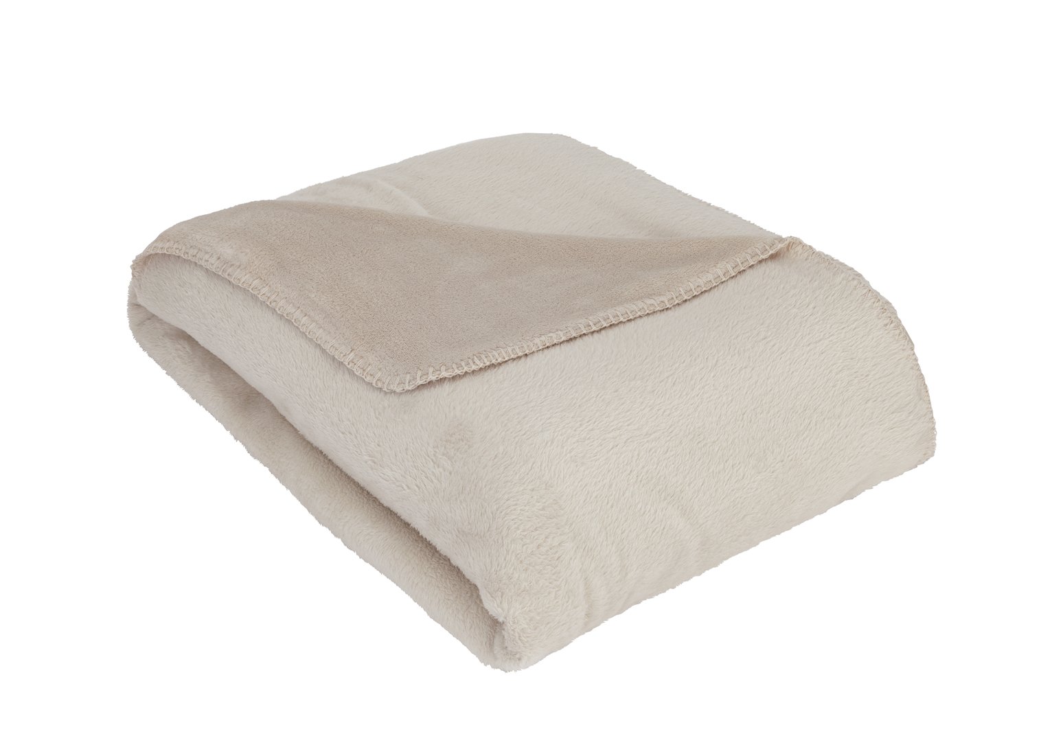 Argos Home Supersoft Fleece Throw - Latte