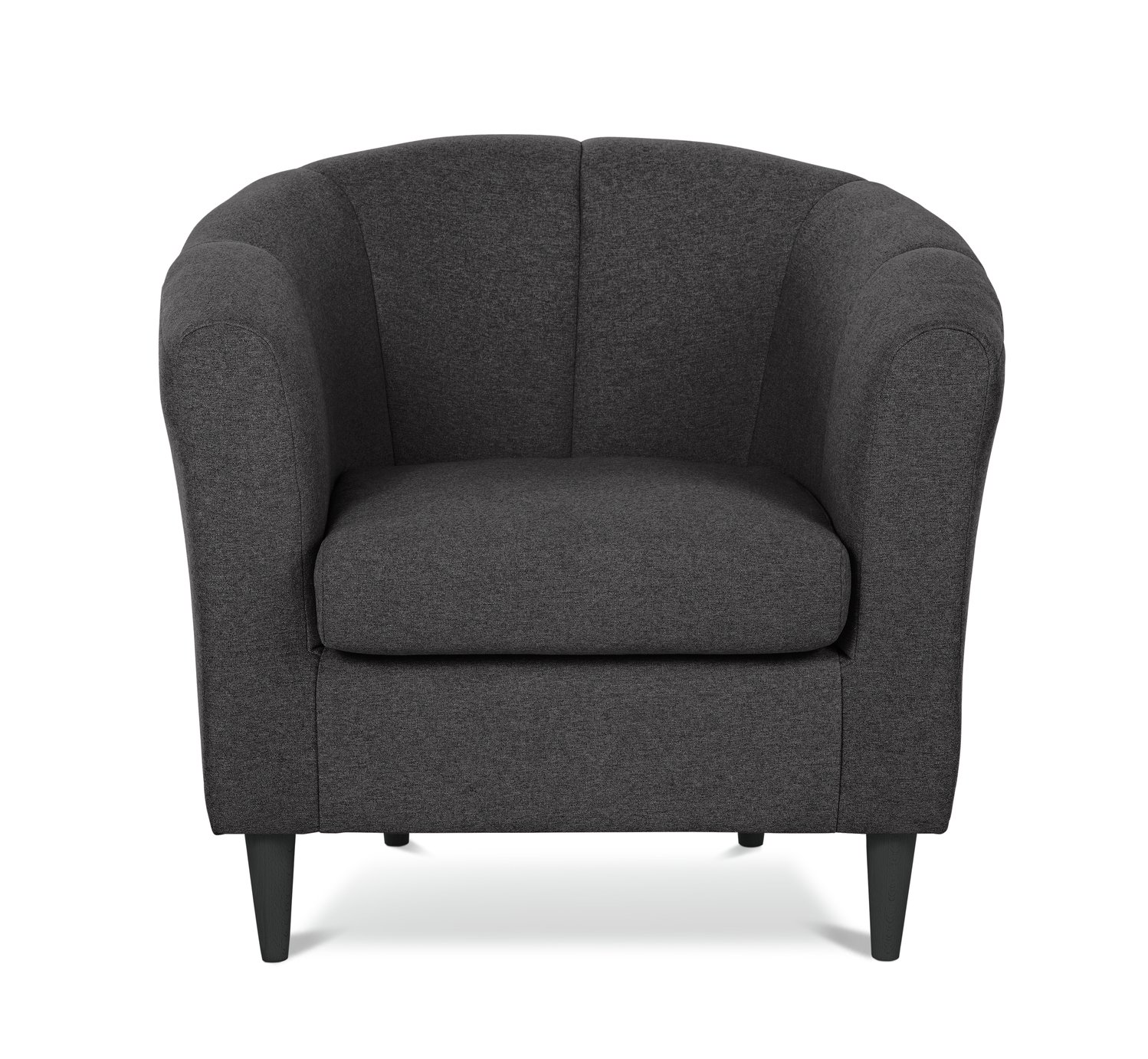 Argos Home Ayres Fabric Tub Chair - Charcoal