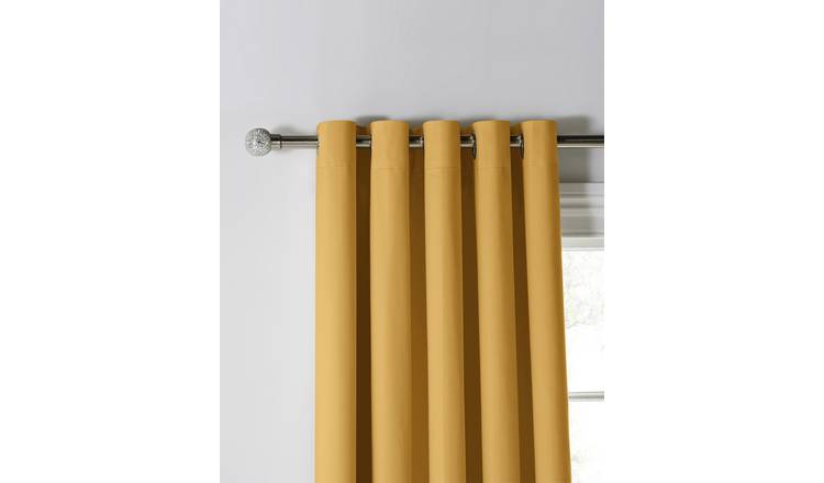 Buy Argos Home Blackout Eyelet Curtains Mustard Limited Stock