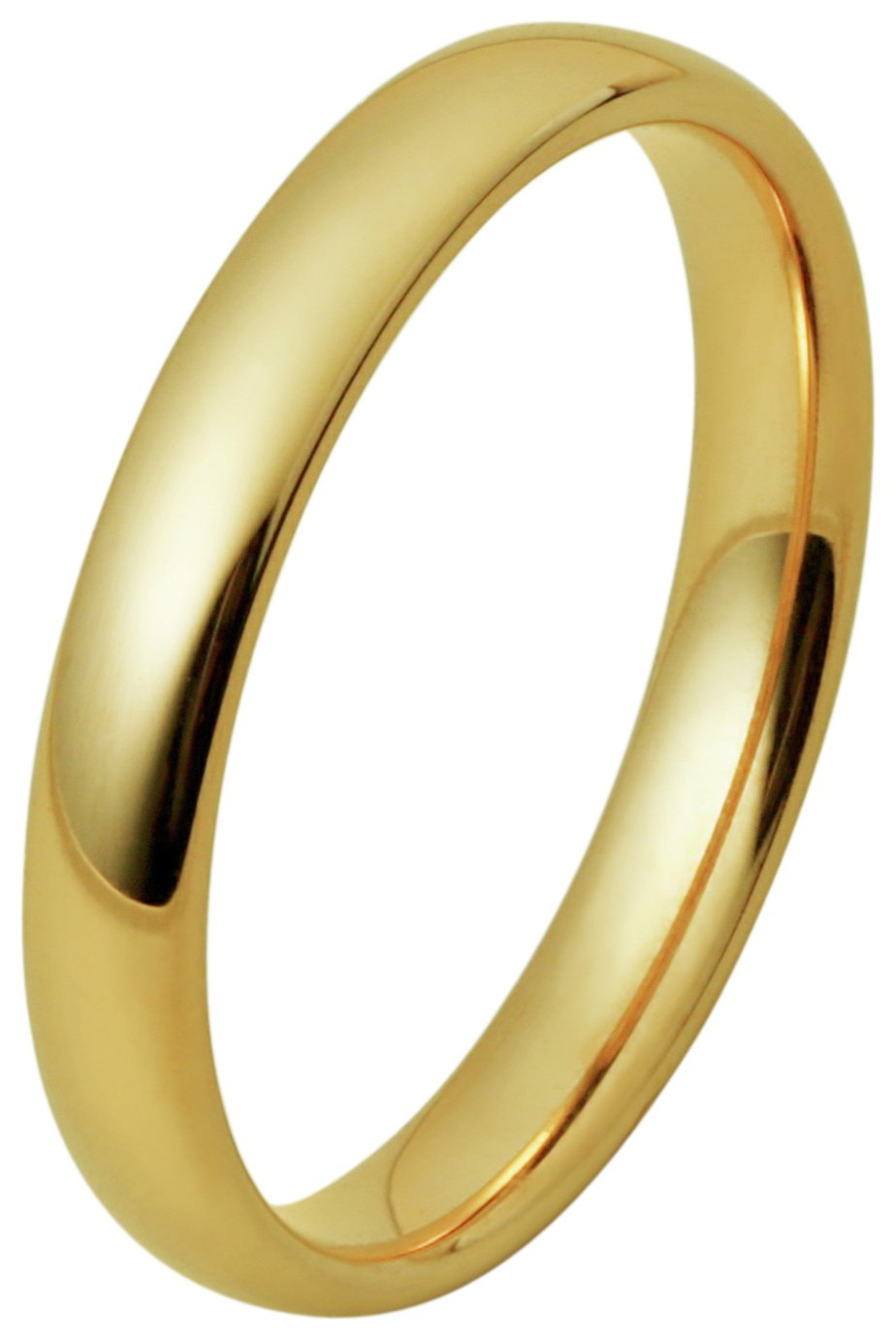 Inara Yellow Gold Plated Ceramic Stacking Ring