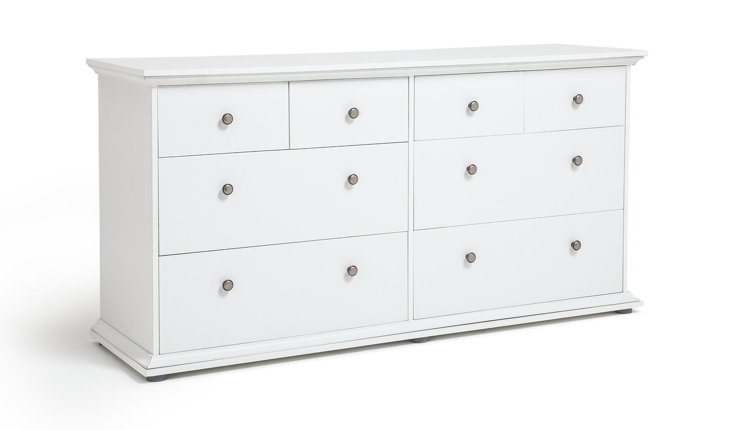 Habitat Heathland 4 4 Drw Wide Chest of Drawers - White