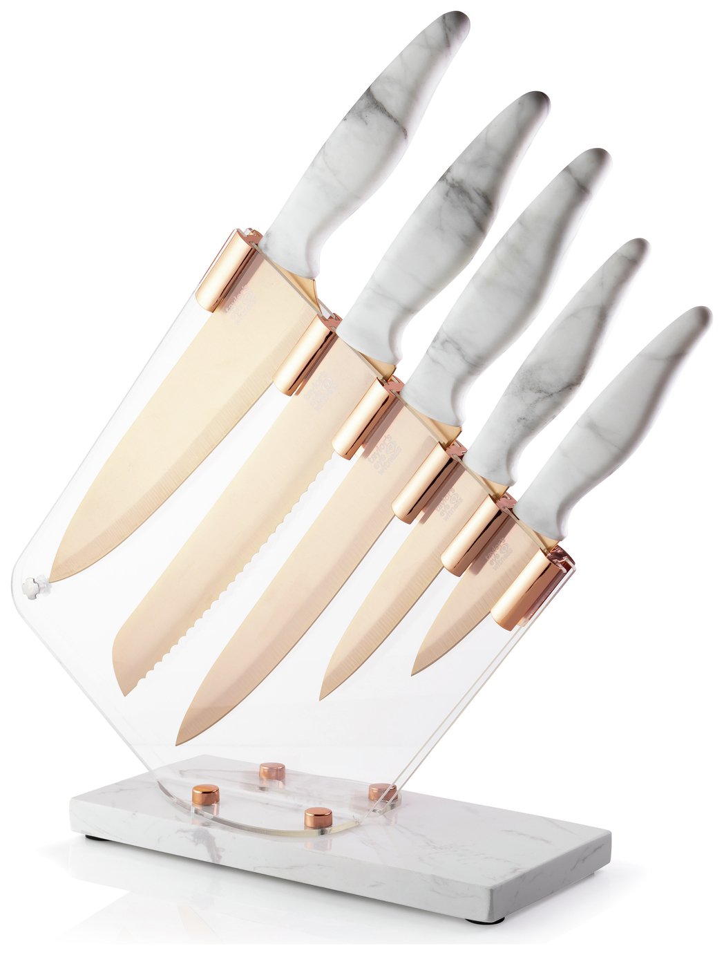 Marble knife best sale block set