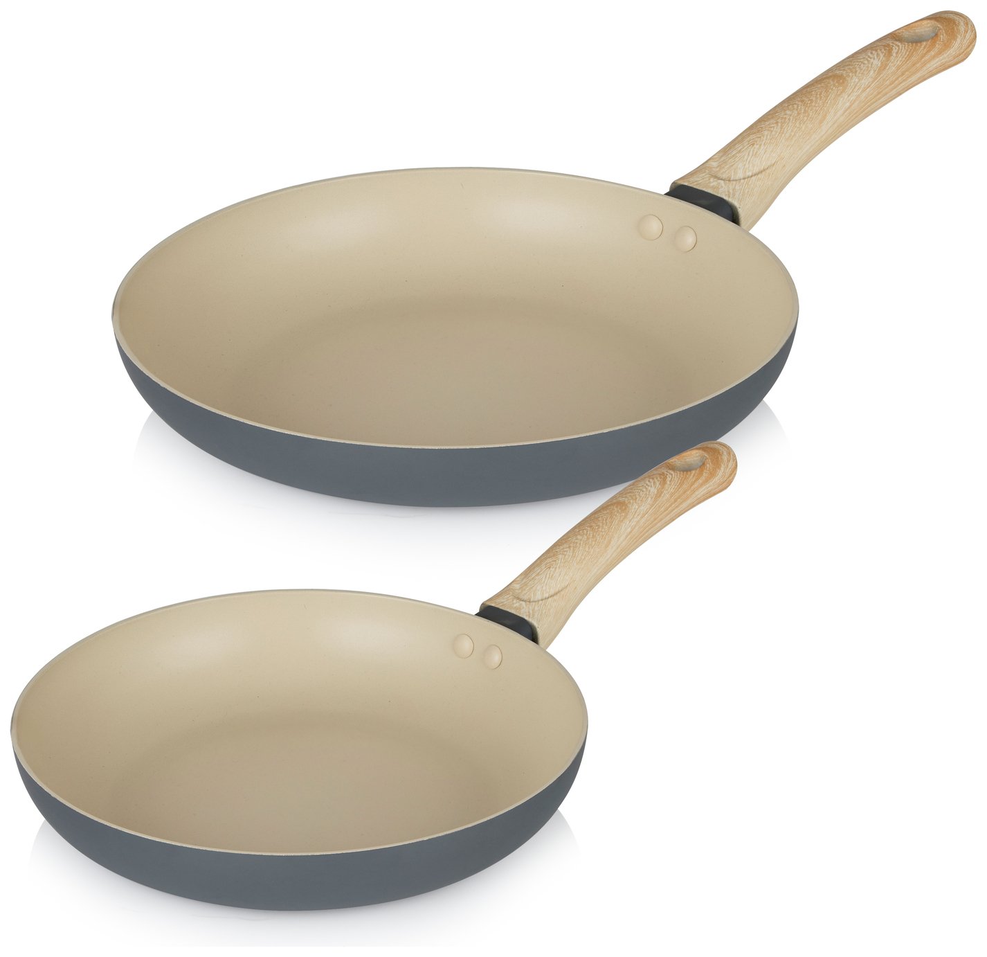 Tower Scandi 2 Piece Frying Pan Set