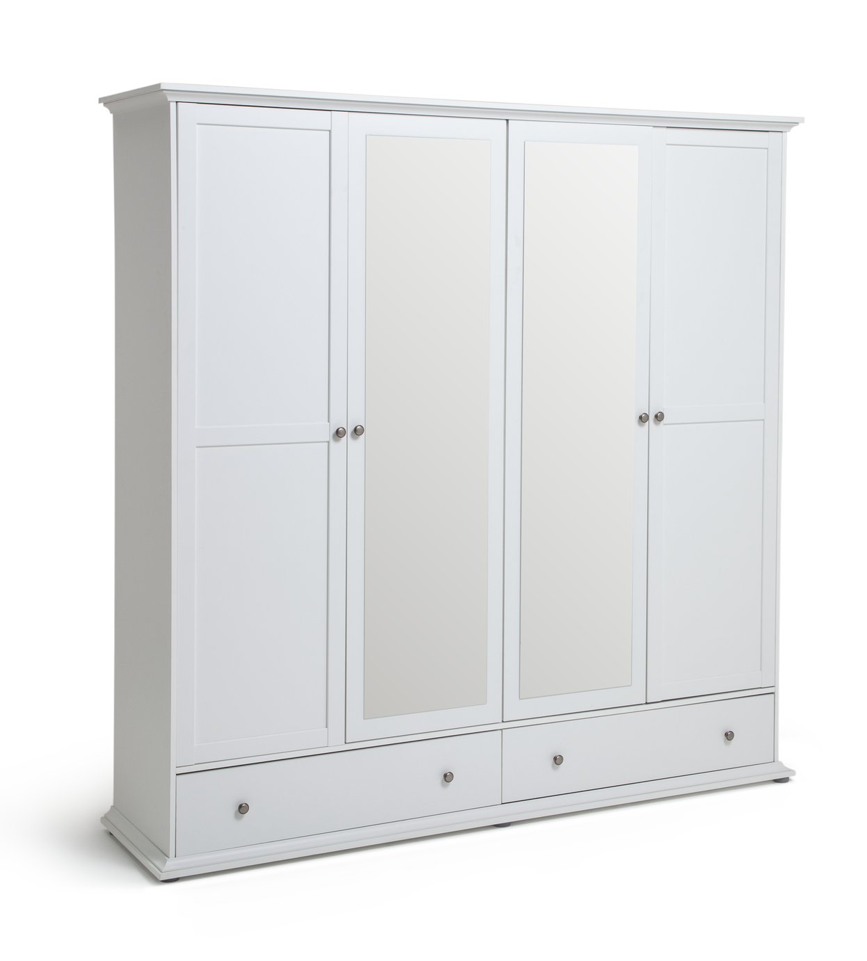 Argos Home Heathland 4 Door 2 Drawer Mirror Wardrobe Review