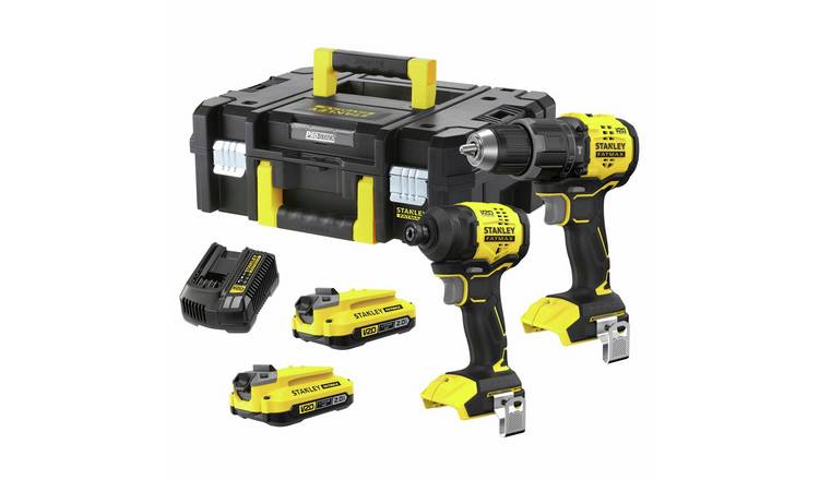 Stanley Fatmax V20 Cordless Combi Drill and Impact Driver Set - 18V