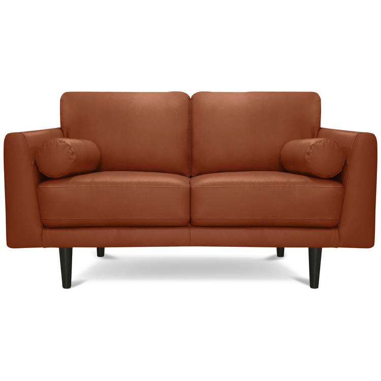 Habitat Jackson Leather 2 Seater Sofa - Tan 0