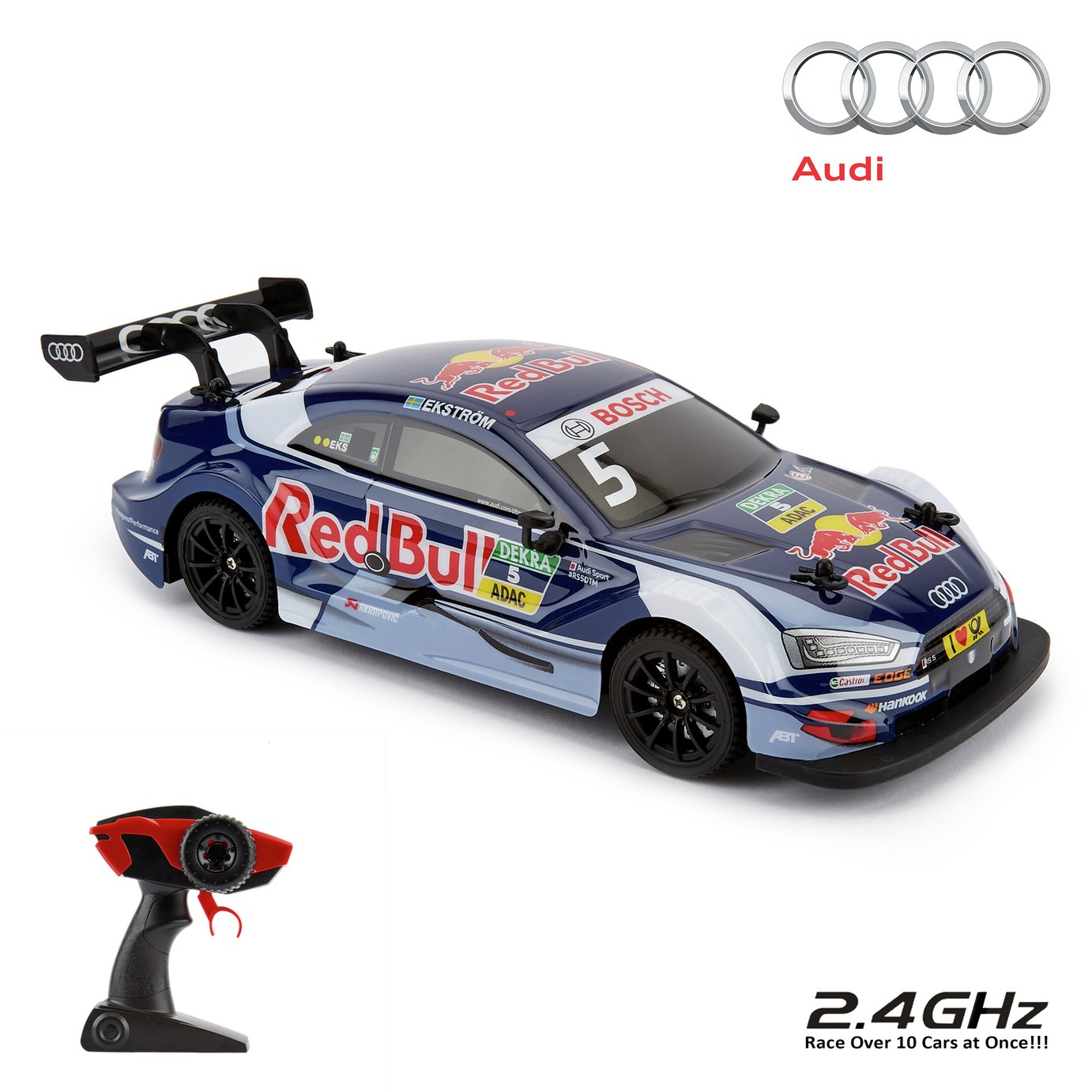 Audi RS 5 DTM 1:16 Radio Controlled Sports Car - Blue
