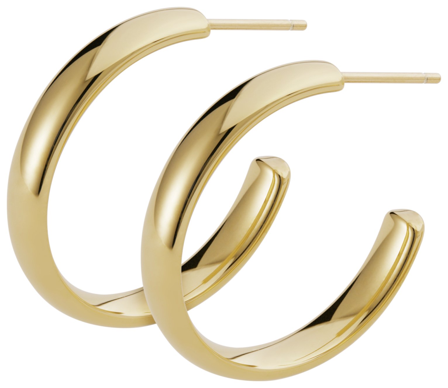 Inara Yellow Gold Plated Ceramic Hoop Stud Earrings Review