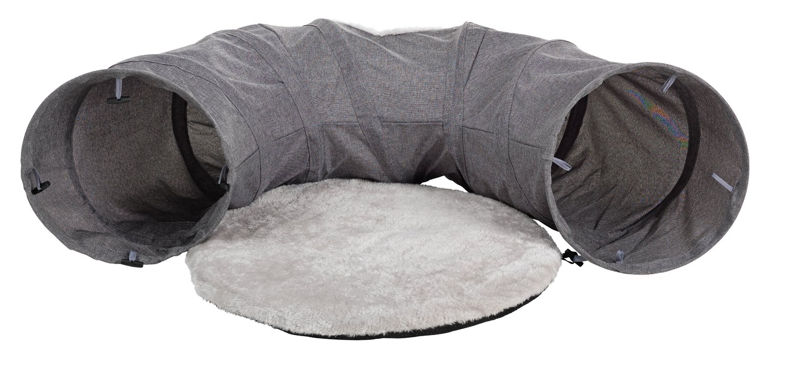 2-in-1 Cat Tunnel with Cushion