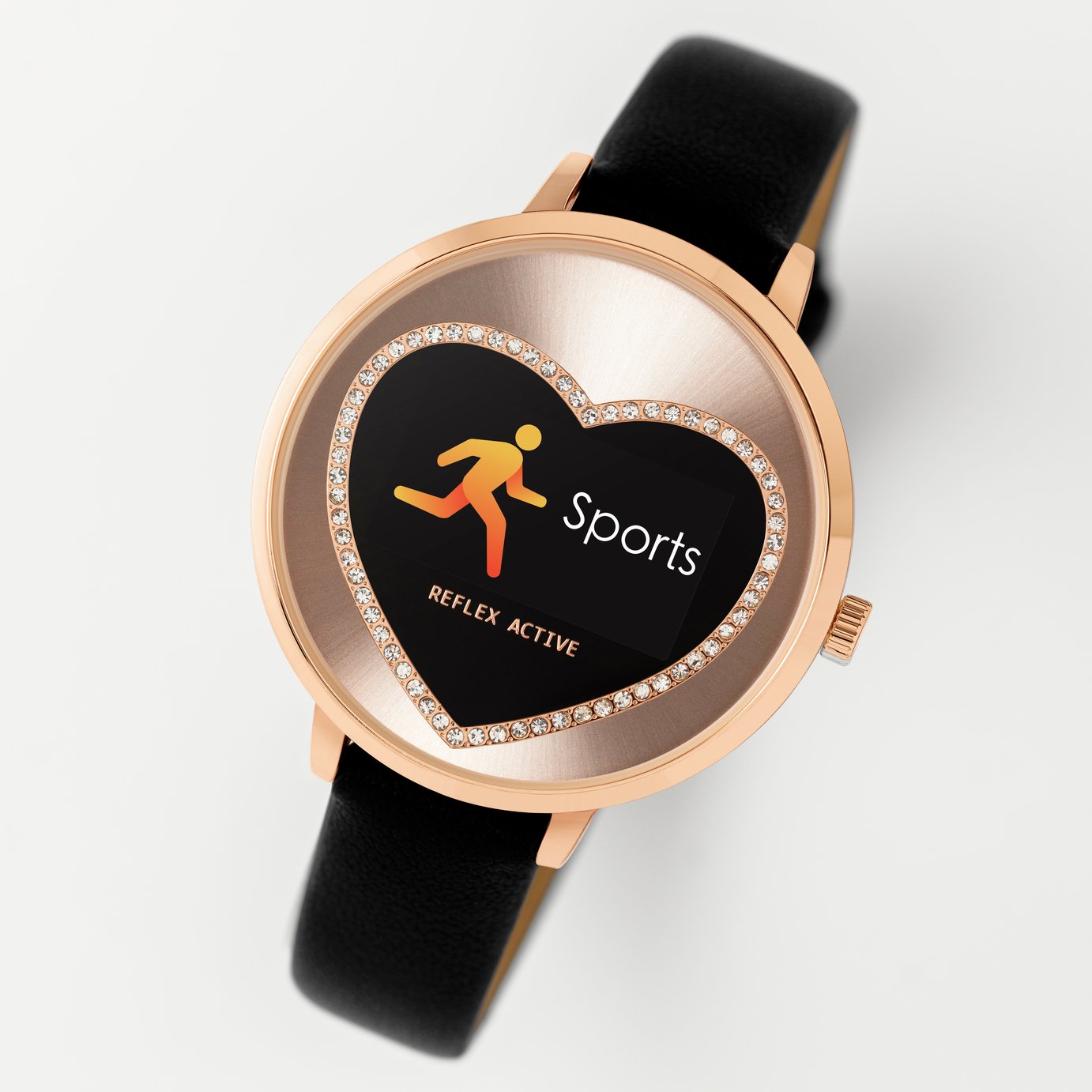 Reflex Active Series 3 Ladies Black Strap Smart Watch 