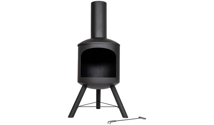 Buy La Hacienda Contemporary Steel Chiminea Argos