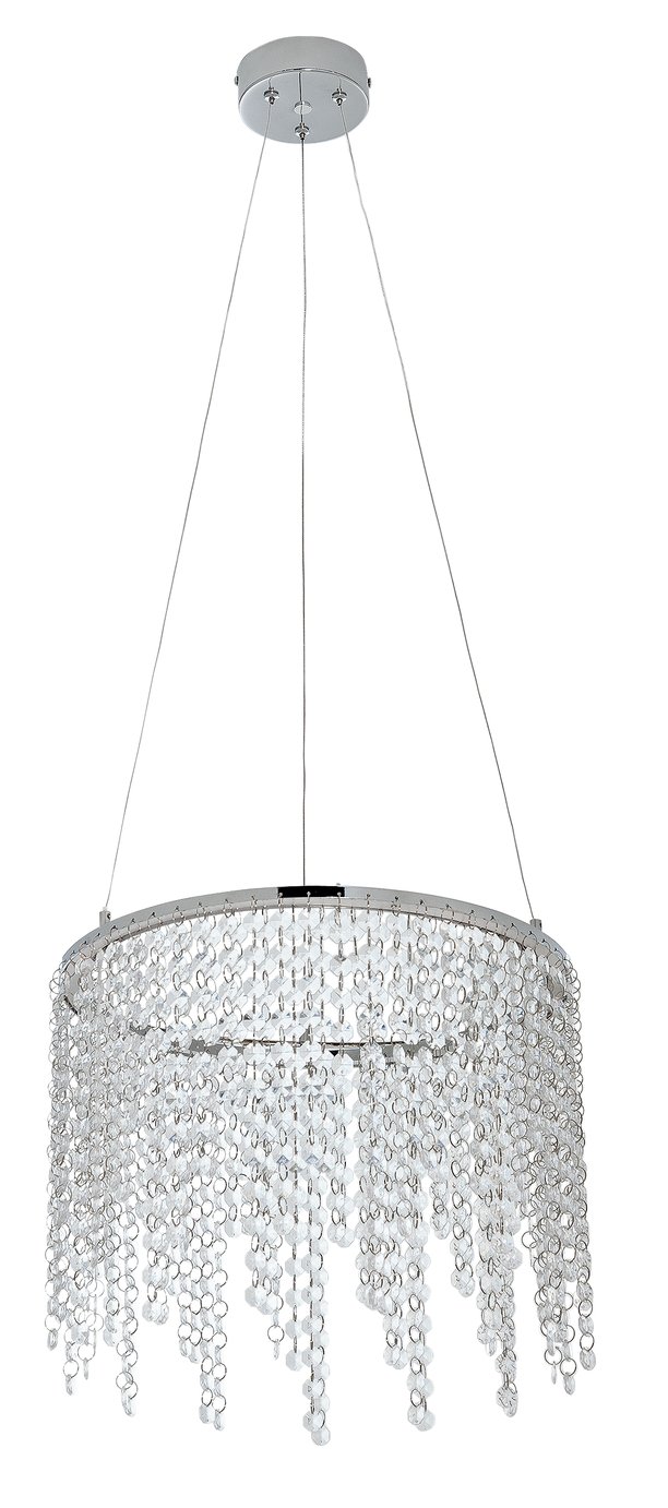 Argos Home Sophia LED Beaded Pendant Ceiling Light - Clear