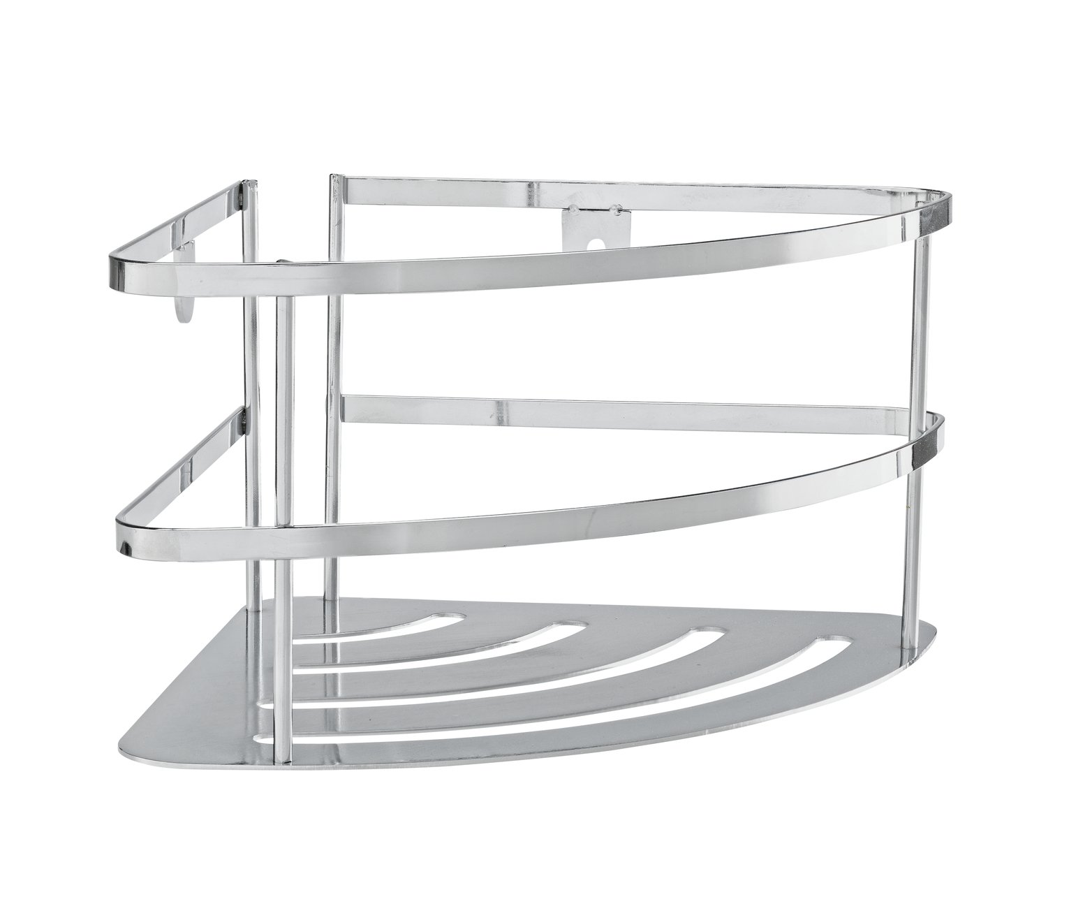 Argos Home Wall Mountable Corner Shelf - Chrome