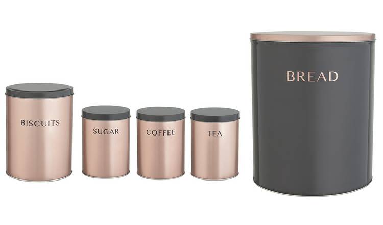 Tea coffee and sugar canisters sale argos