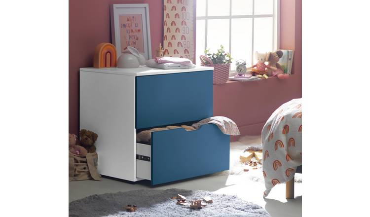 Buy Argos Home Pod 2 Drawer Low Chest Of Drawers Blue Kids