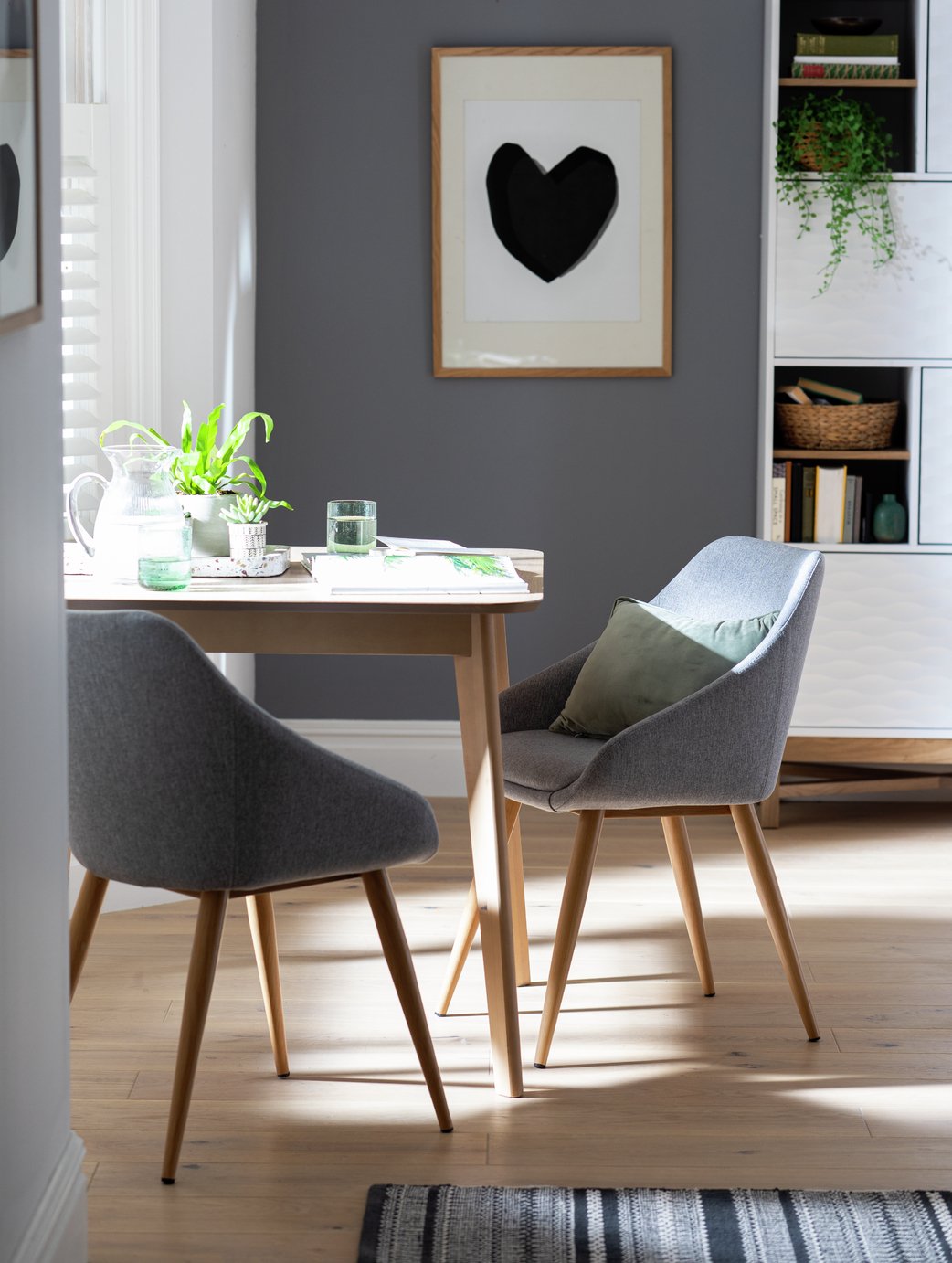 Argos fabric deals dining chairs