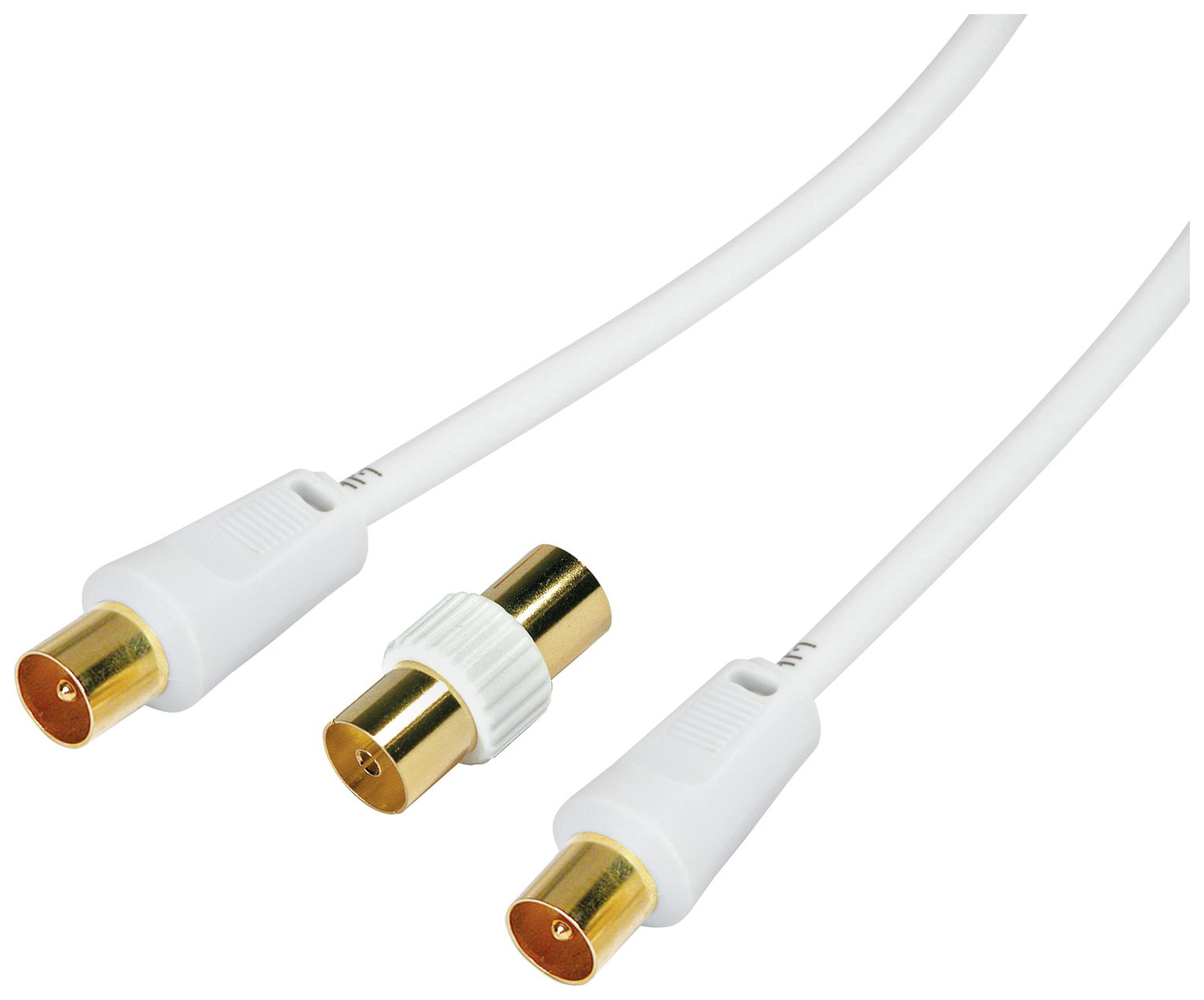 4m Aerial Extension Lead - White