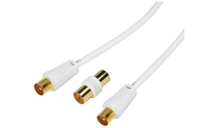 4m Aerial Extension Lead - White