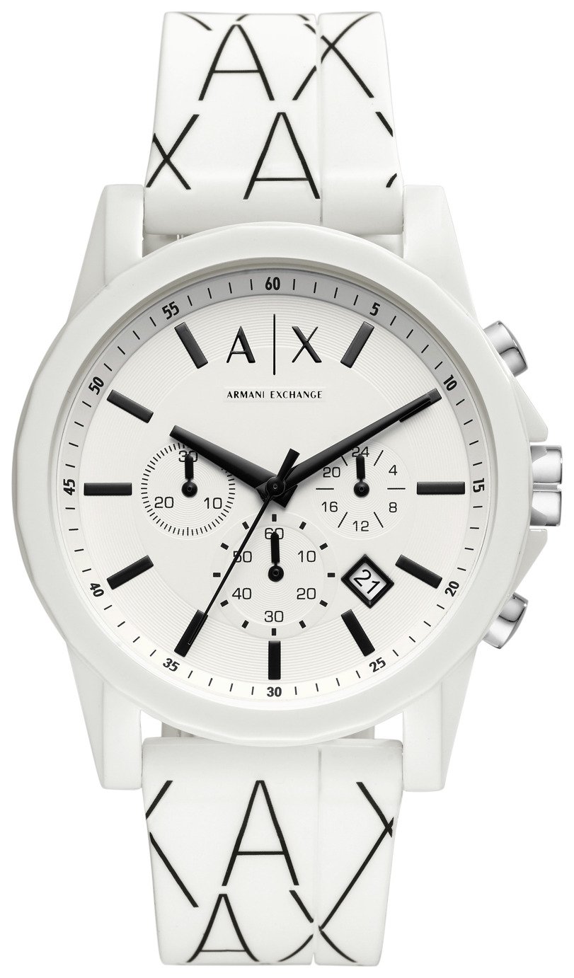 armani silicone strap watch