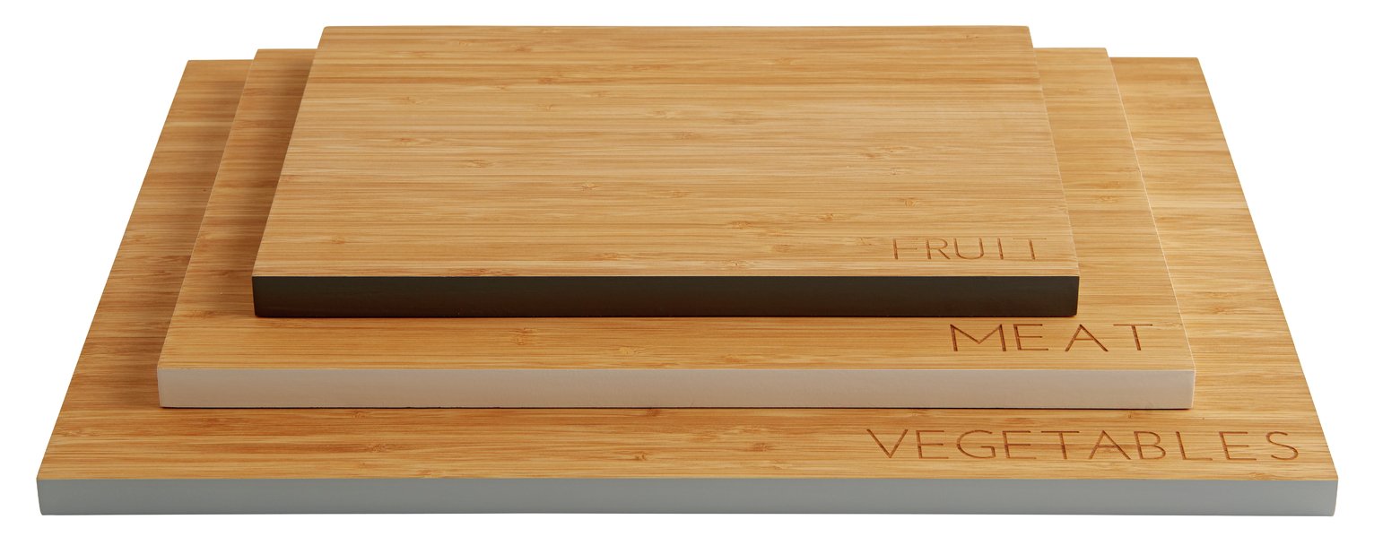 Argos Home Bamboo Chopping Boards - Pack of 3