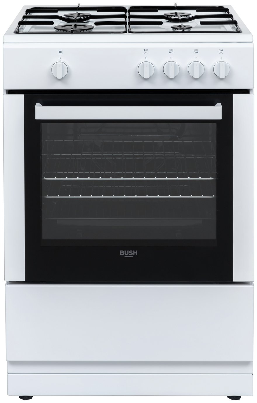 Bush BGC60SWX 60cm Single Gas Cooker - White