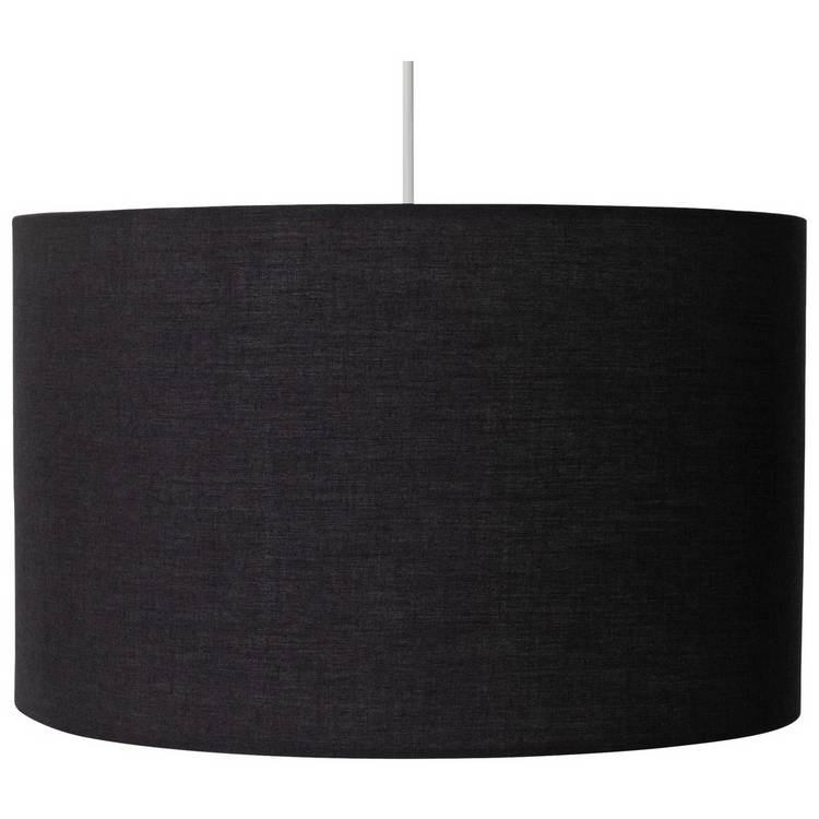 Argos Home Black Easy Fit Drum Lampshade - 40cm 0