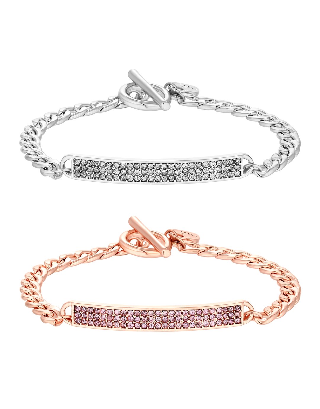 Lipsy Silver & Rose Colour Bar Bracelets Pack of 2 Review