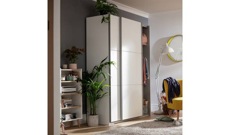 Habitat Holsted 150cm Sliding Wardrobe - White