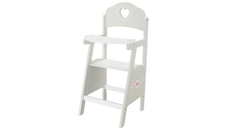 Wooden baby shop doll high chair