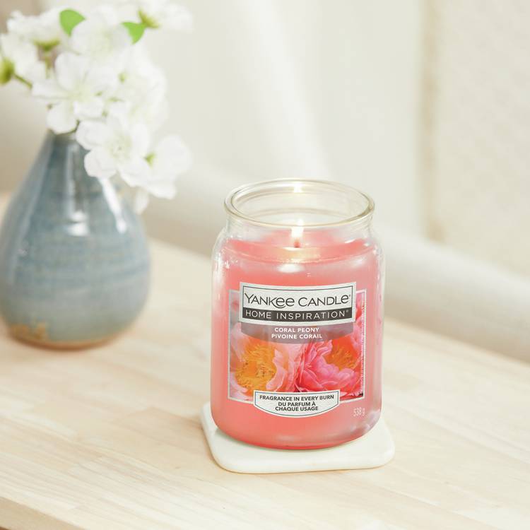 Yakee Home Inspiration Large Jar Candle - Coral Peony 0