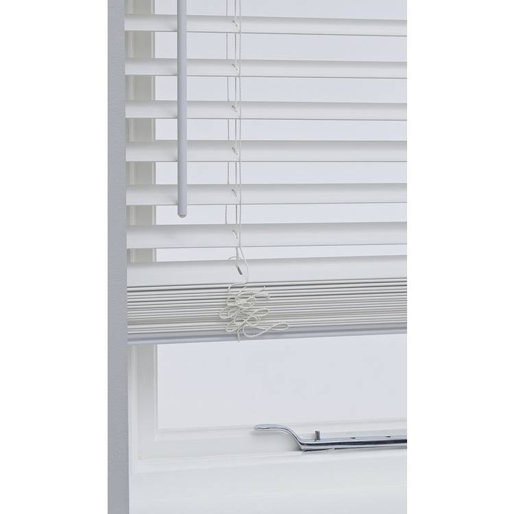 Habitat Faux Wood White Venetian Blind - 120cm 0