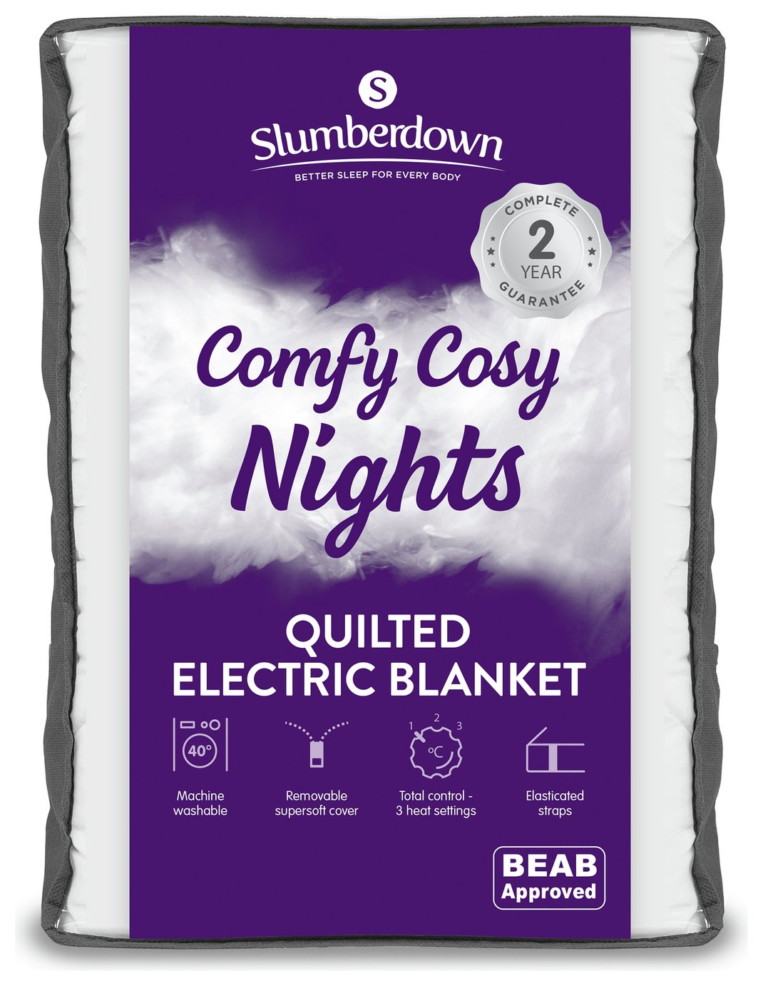 Slumberdown Warm and Cosy Electric Underblanket - Kingsize