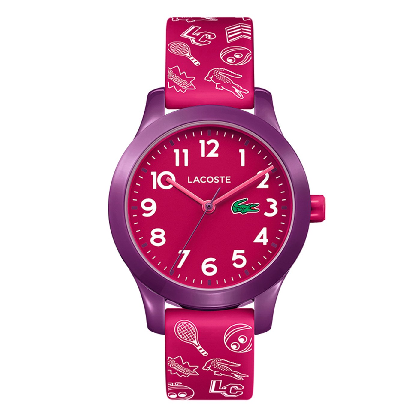 Lacoste Childrens Red Silicone Strap Watch