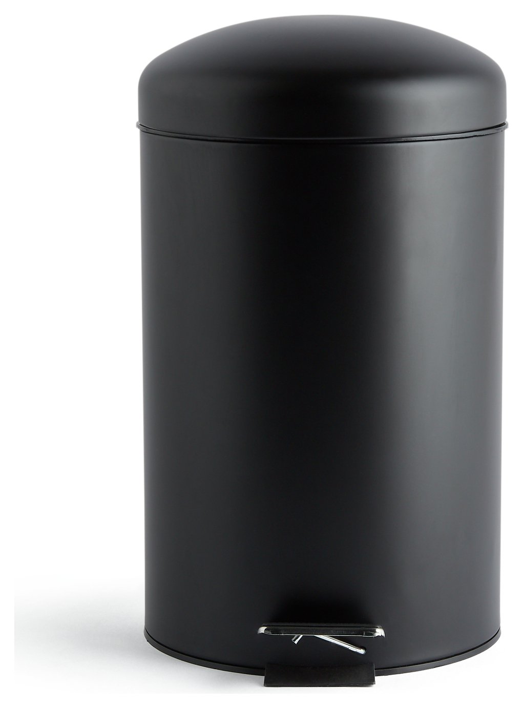 Habitat 12 litre Domed Pedal Bin - Black