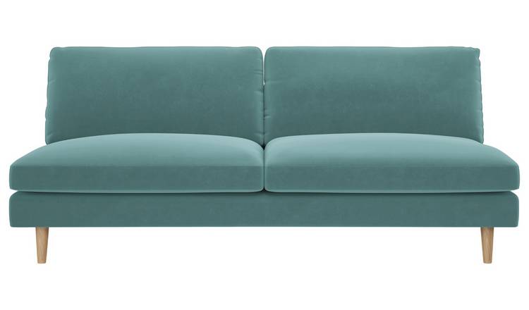 Habitat Teo 3 Seater Fabric Sofa - Teal