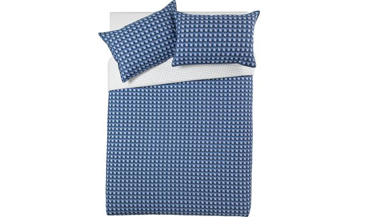 Buy Argos Home Blue Geo Bedding Set Double Duvet Cover Sets