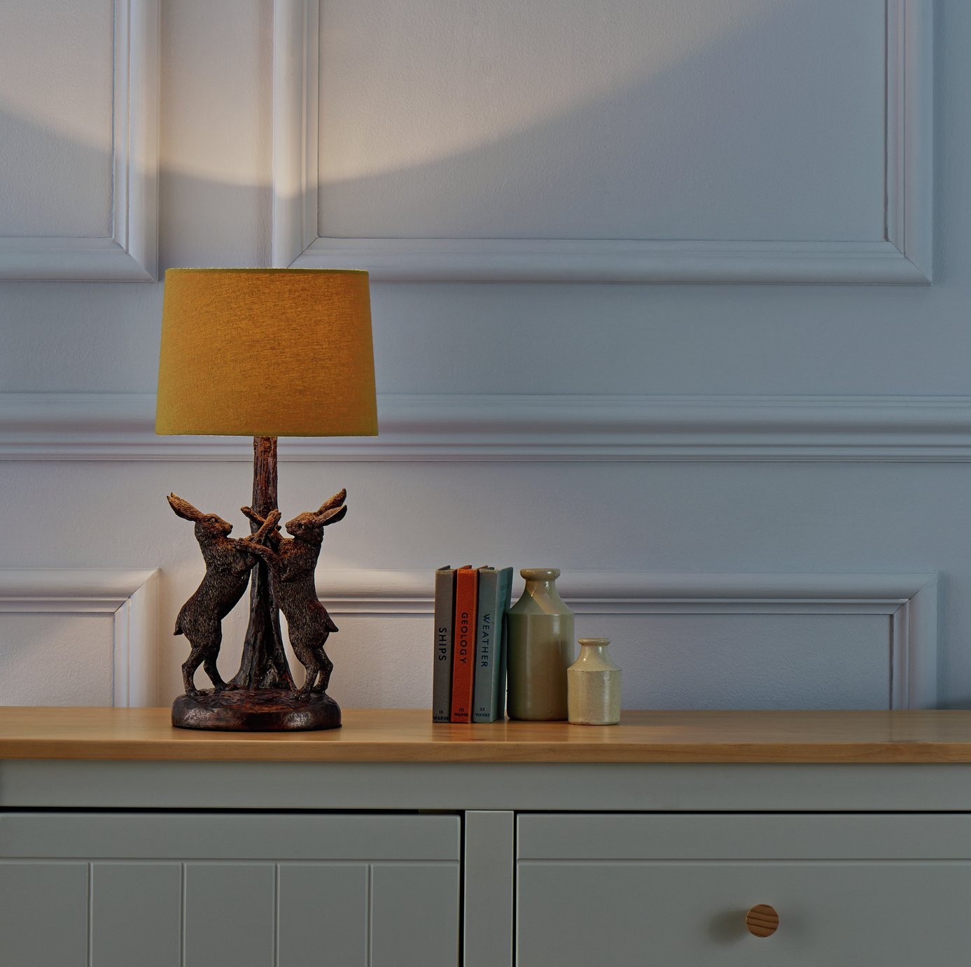 Argos Home Boxing Hare Table Lamp