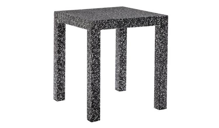 buy habitat gingko black and white metal side table side tables habitat