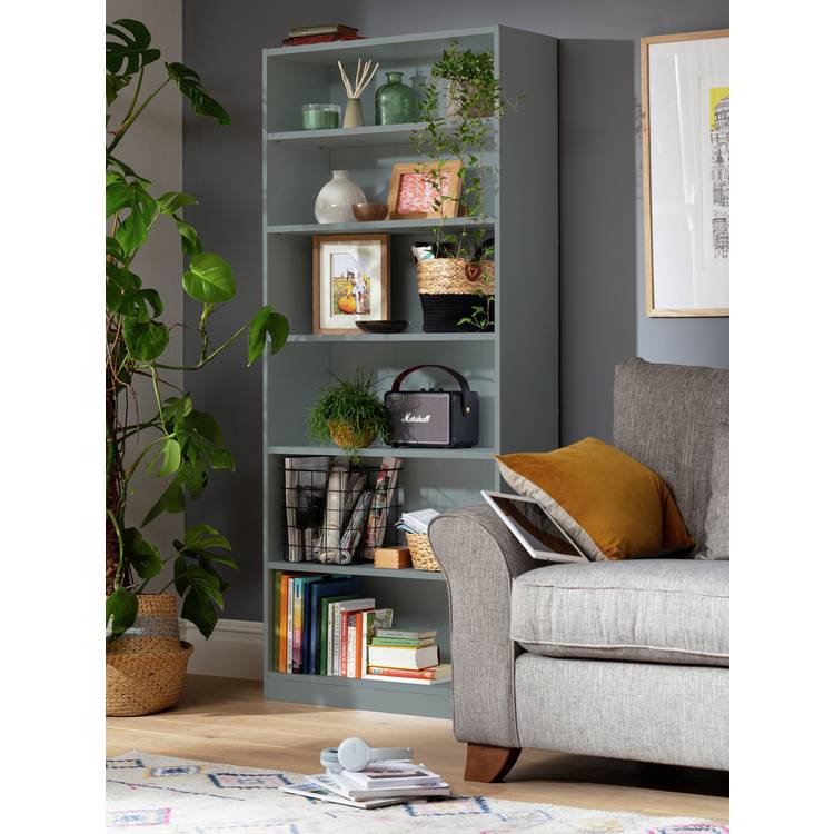 Argos Home Maine Deep Bookcase - Grey 0