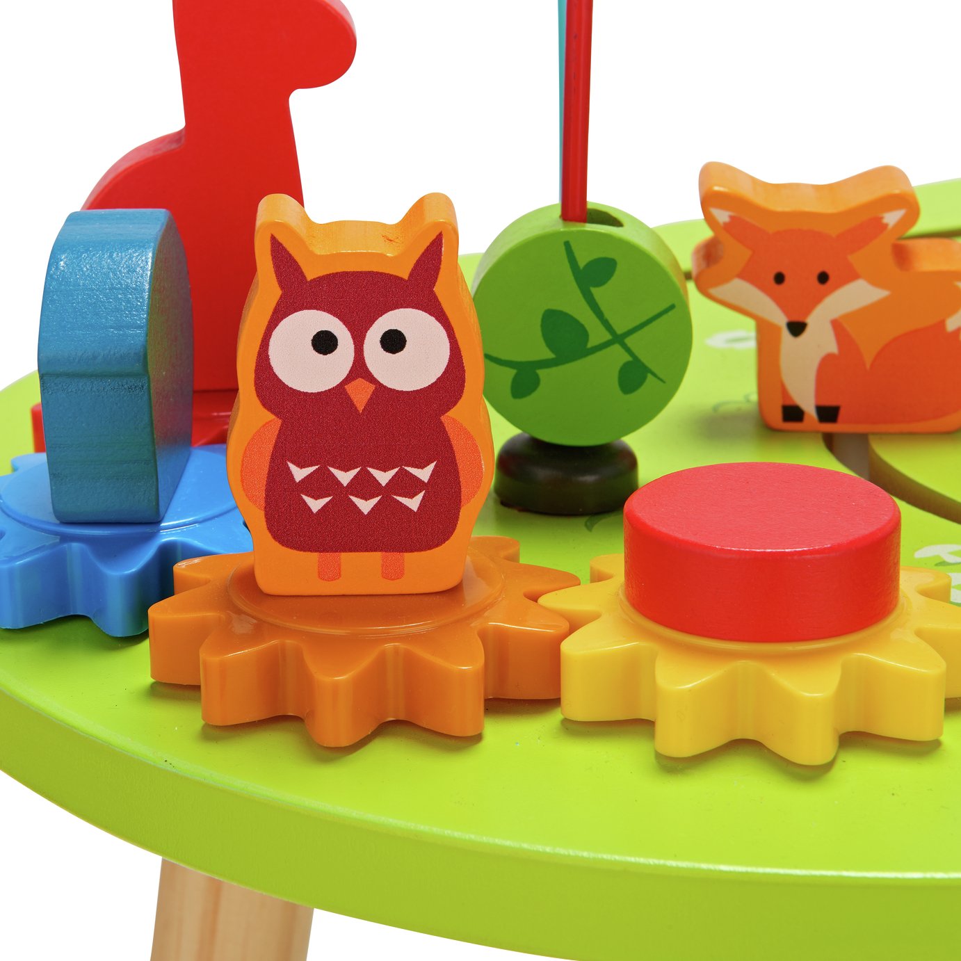 argos wooden activity table
