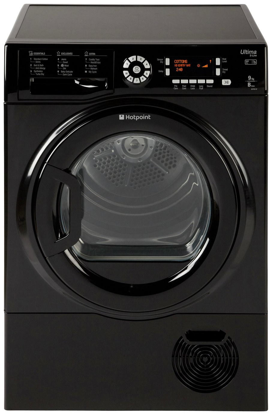 Hotpoint SUTCD97B6KM 9KG Condenser Tumble Dryer - Black