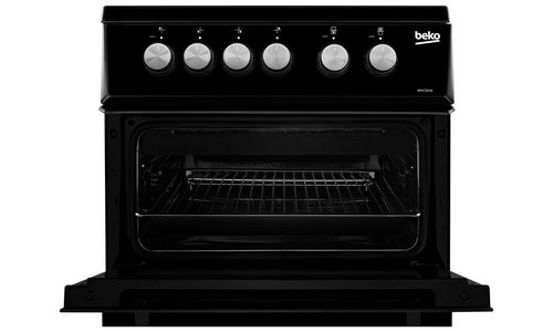 Black double oven electric cooker sale