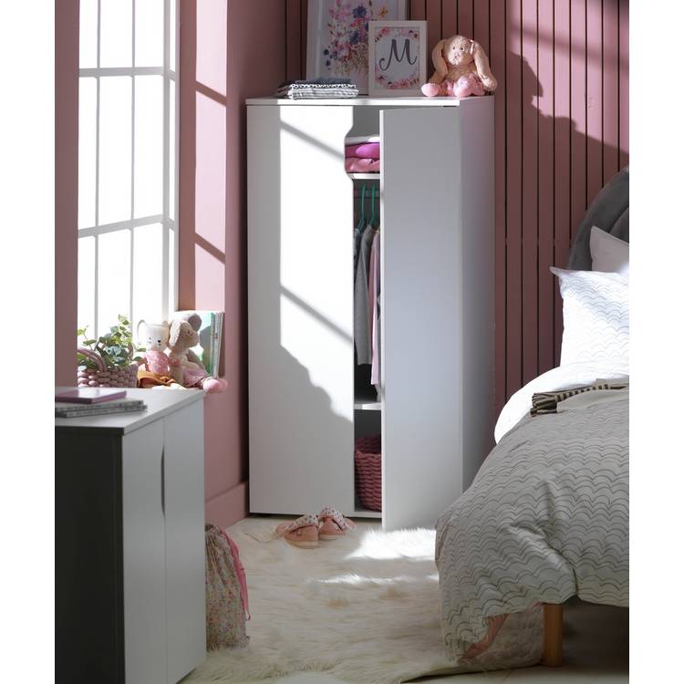 Habitat Pod 2 Door Short Wardrobe - White 0