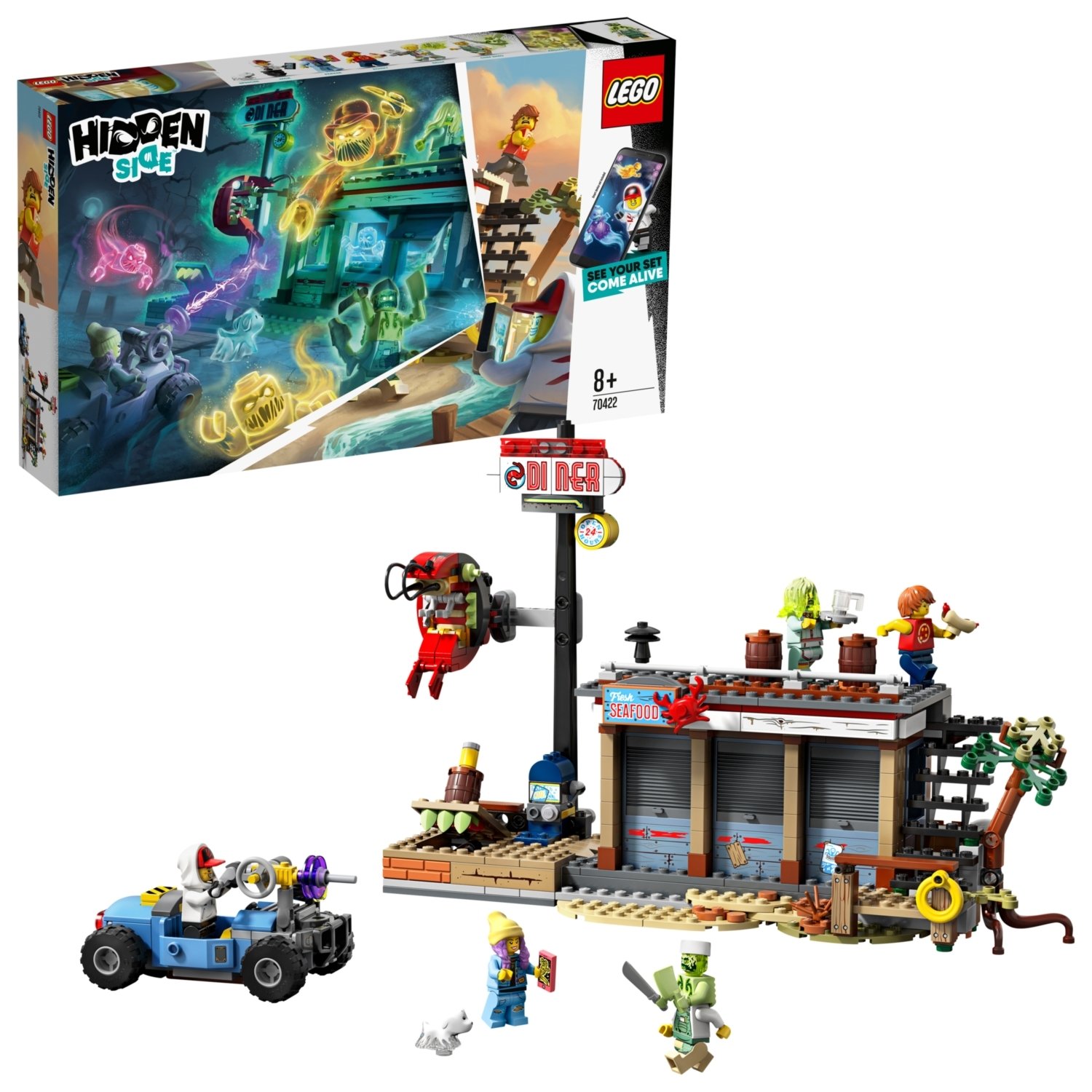 LEGO Hidden Side Shrimp Shack Attack AR Games Set - 70422