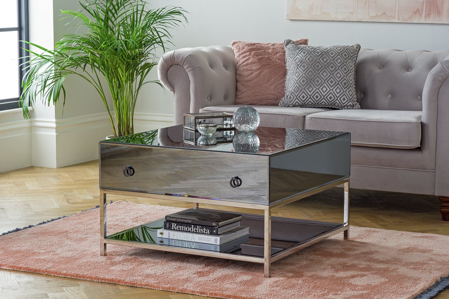 Argos Home Bianco Smoked Mirror Coffee Table Review